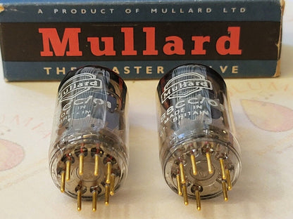 Mullard E88CC/01 = CV2493 = 6922 Passendes Paar - Blackburn 1960 - Gleicher Code - NOS