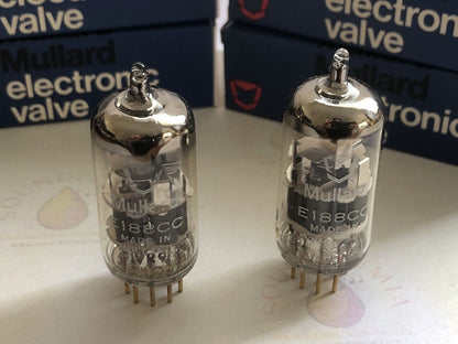 Mullard E188CC 7308 Vorverstärkerröhren, passendes Paar – Holland 1964 – gleicher Code – NOS