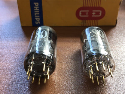 Philips SQ E188CC 7308 Vorverstärkerröhren, passendes Paar - Miniwatt - Holland 1965 - NOS