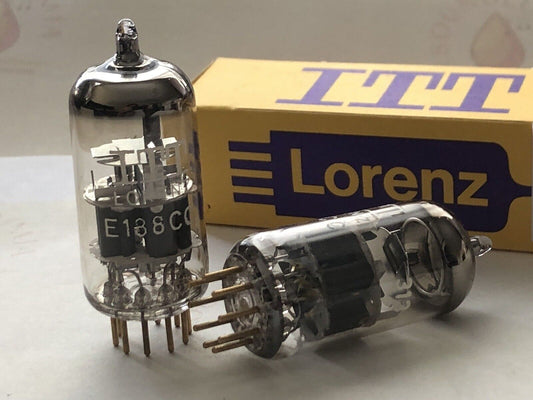 Lorenz E188CC 7308 Vorverstärkerröhren - passendes Paar - Holland 1962 - gleicher Code - NOS