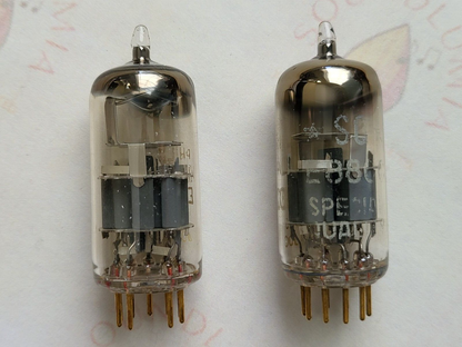 Philips Miniwatt SQ E88CC 6922 Tubes D-getter Matched Pair - Holland 1960  - NOS