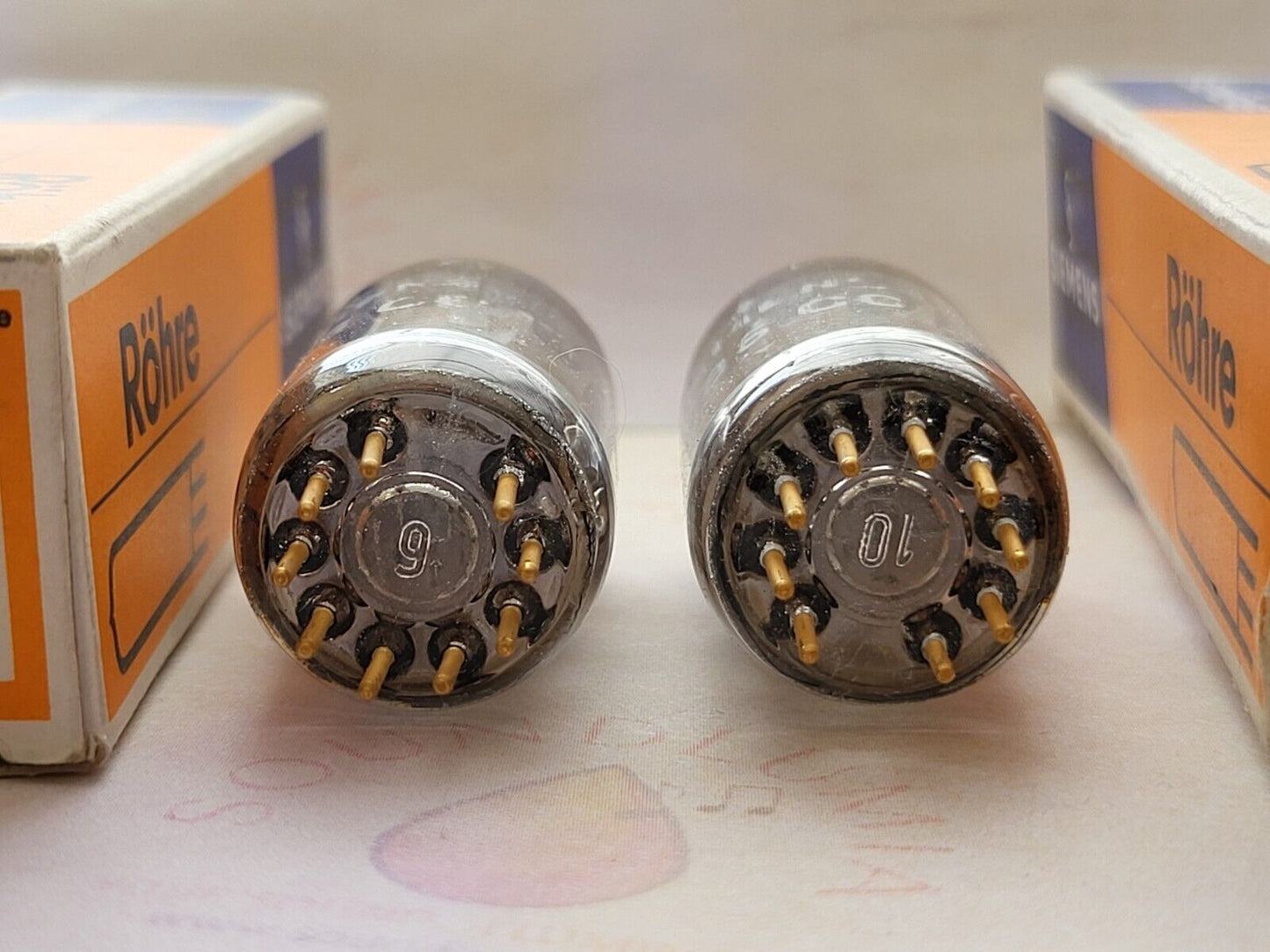 Siemens E188CC 7308 A-Frame Matched Pair in Originalverpackung - München G6 1K - NOS 