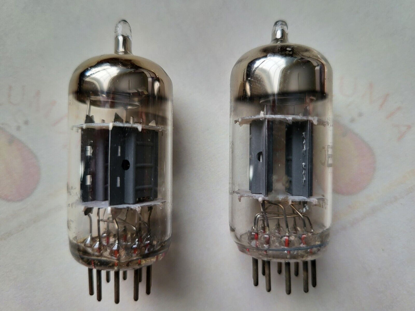 Siemens ECC83 12AX7 Matched Pair - München 1962 - Valvo-Beschriftung - Gleicher Code - NOS 