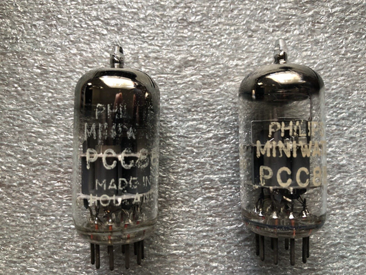 Philips PCC88 7DJ8 6DJ8 D-getter Preamp Tubes Matched Pair Holland 1958/59 - NOS