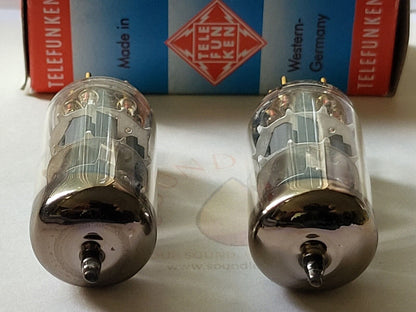 Telefunken CV2493 = E88CC/01 = CCa Matched Pair - Ulm 1967 - Same code - NOS