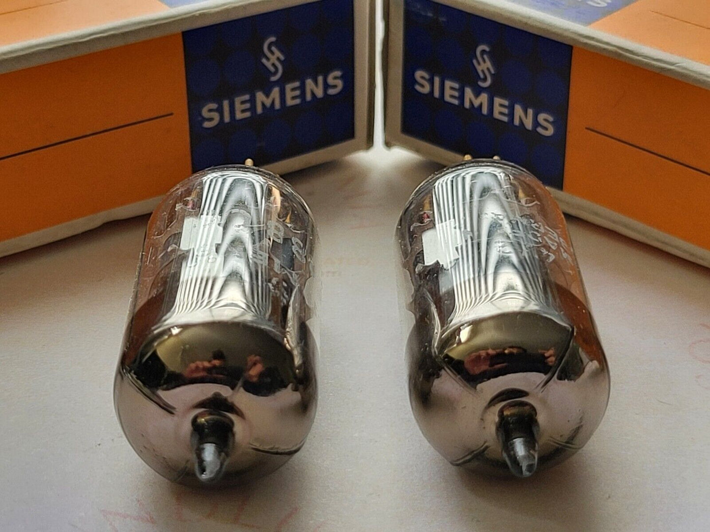 Siemens E188CC 7308 A-Frame Matched Pair in Originalverpackung - München G6 1K - NOS 