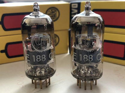 Valvo E188CC 7308 Preamp Tubes - Matched Pair - Holland 1961 - Same code - NOS