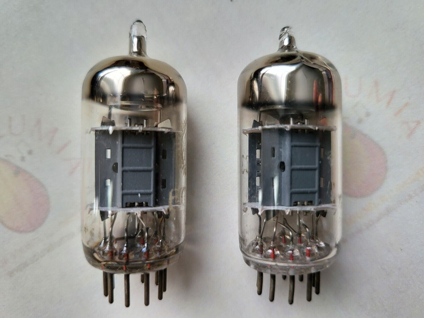 Siemens ECC83 12AX7 Matched Pair - München 1962 - Valvo-Beschriftung - Gleicher Code - NOS 