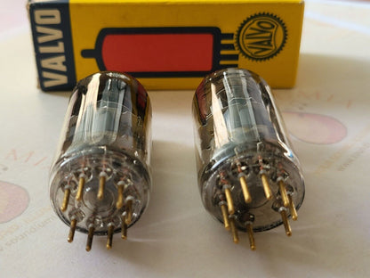 Valvo CCa = E88CC = 6922 Tubes Matched Pair - Holland 1961 7L6 - Same code - NOS
