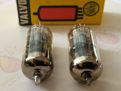 Valvo CCa = E88CC = 6922 Tubes Matched Pair - Holland 1961 7L6 - Same code - NOS