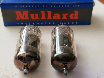 Mullard 12AX7 ECC83 Matched Pair Short Plates - Blackburn 1962/63 I61 -  NOS