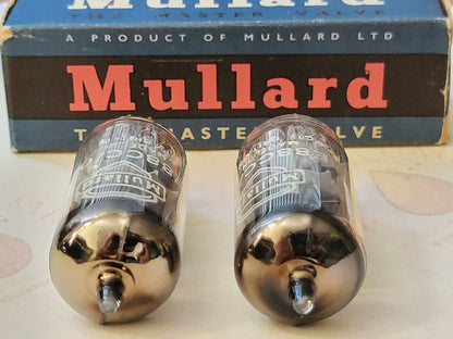 Mullard E88CC/01 = CV2493 = 6922 Passendes Paar - Blackburn 1960 - Gleicher Code - NOS