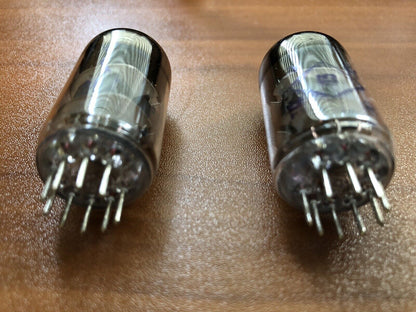 OTK Reflektor 6N23P E88CC Tubes Matched Pair - 1972 - SWGP - Colored Tips - NOS