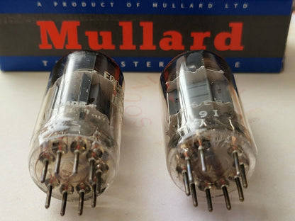 Mullard 12AX7 ECC83 Matched Pair Short Plates - Blackburn 1962/63 I61 -  NOS