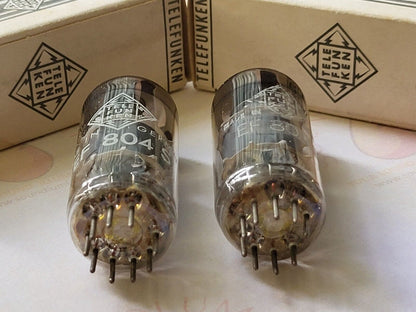 Telefunken EF804S passendes Paar mit Originalverpackung mit Diamantboden – Ulm 1963 – fast neuwertig