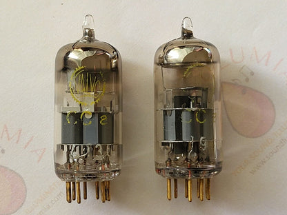 Valvo CCa = E88CC = 6922 Tubes Matched Pair - Holland 1961 7L6 - Same code - NOS