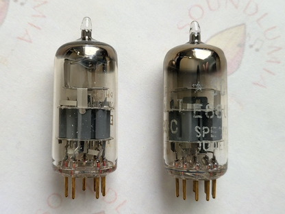Philips Miniwatt SQ E88CC 6922 Tubes D-getter Matched Pair - Holland 1960  - NOS