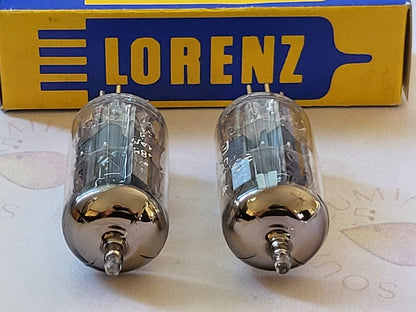 Siemens E88CC Gray Shields Matched Pair - Munich A0 1‡ 5J - Lorenz Label - NOS