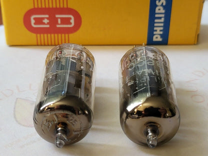 Philips Miniwatt SQ E88CC 6922 Tubes D-getter Matched Pair - Holland 1960  - NOS