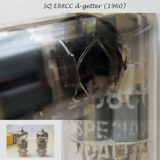 Philips Miniwatt SQ E88CC 6922 Röhren D-Getter passendes Paar - Holland 1960 - NOS