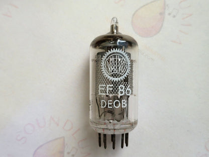 La Radiotechnique EF86 in Originalverpackung – Suresnes 1961 BY5 – Valvo Label – NOS