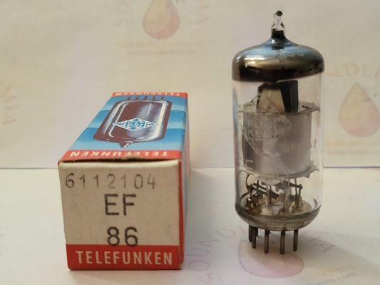 Telefunken EF86 6267 O-Getter in Originalverpackung – Diamantboden – Ulm 1960 – NOS