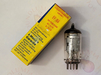 1x Siemens EF86 6267 in Originalverpackung - Rote Nummer auf der Unterseite - Hamburg 1964 - NOS
