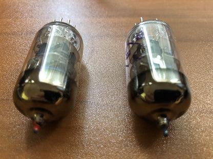 OTK Reflektor 6N23P E88CC Tubes Matched Pair - 1972 - SWGP - Colored Tips - NOS