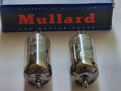 Mullard ECC88 6DJ8 BVA Matched Pair - Blackburn 1961 GA1 - Gleicher Code - 125 % NOS