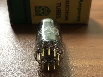 Amperex PQ 6922 E88CC D-Getter-Vorverstärkerröhre – 1960 USA – Starkes NOS 