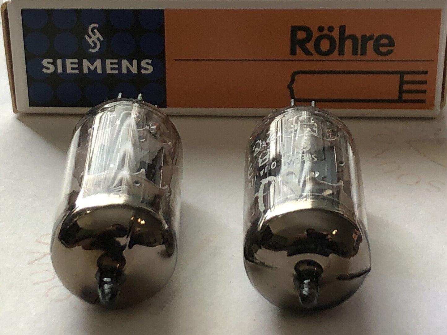 Siemens 6189 12AU7 ECC82 Preamp Tubes Matched Pair  - Munich 1968/69 - Near NOS