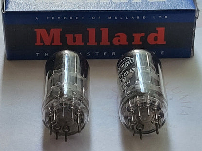 Mullard ECC88 6DJ8 BVA Matched Pair - Blackburn 1961 GA1 - Gleicher Code - 125 % NOS