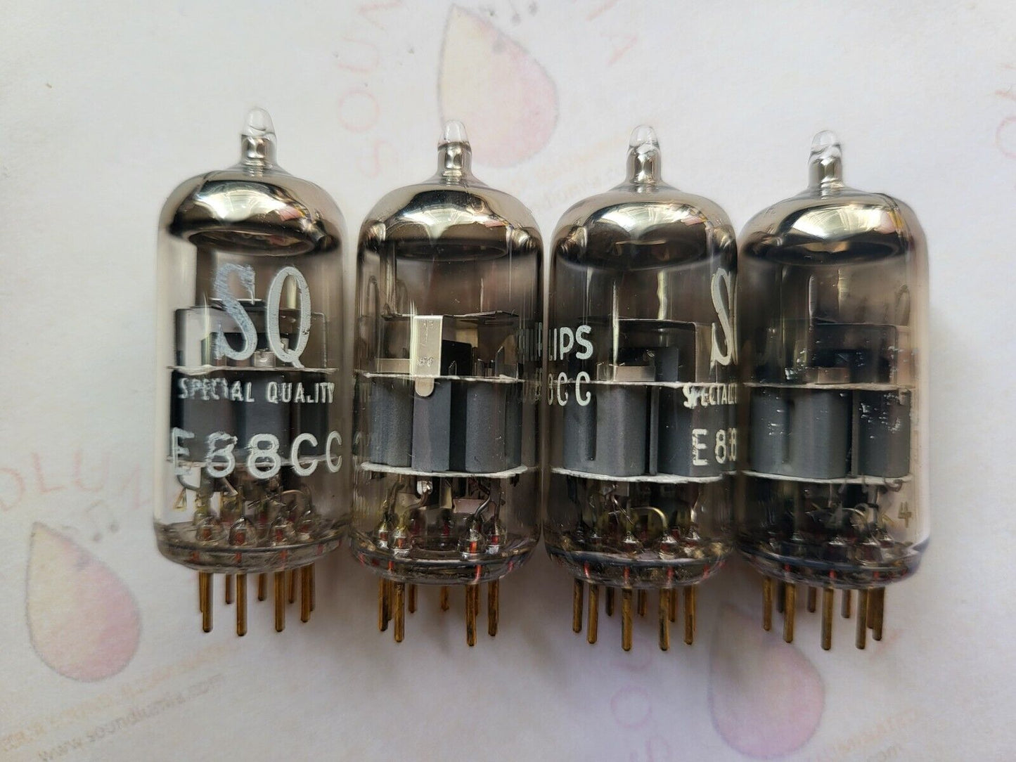 Philips Miniwatt SQ E88CC 6922 Matched Quad - Holland 1968/69 - NOS