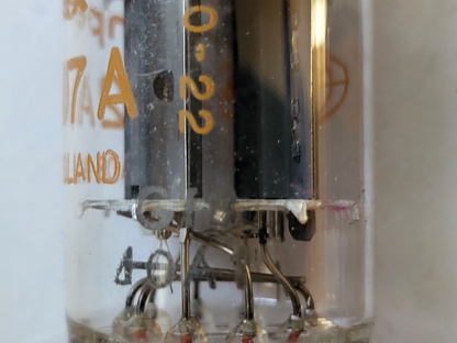 Amperex 12AU7 ECC82 Röhren, passendes Paar – Orange Globe – Holland 1960 – extrem selten – NOS 