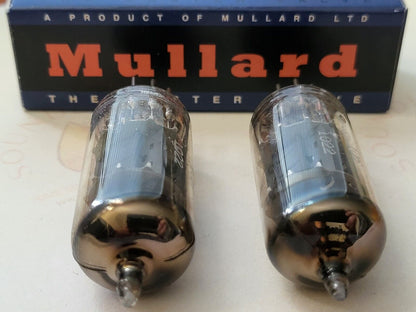 2x Mullard 12AX7 ECC83 Short Plates Matching Codes - Blackburn 1960 I61