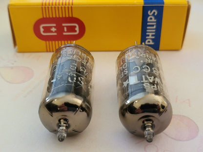 Philips SQ E188CC 7308 D-Getter Matched Pair - Holland 1959/60 VR0/VR1 - NOS