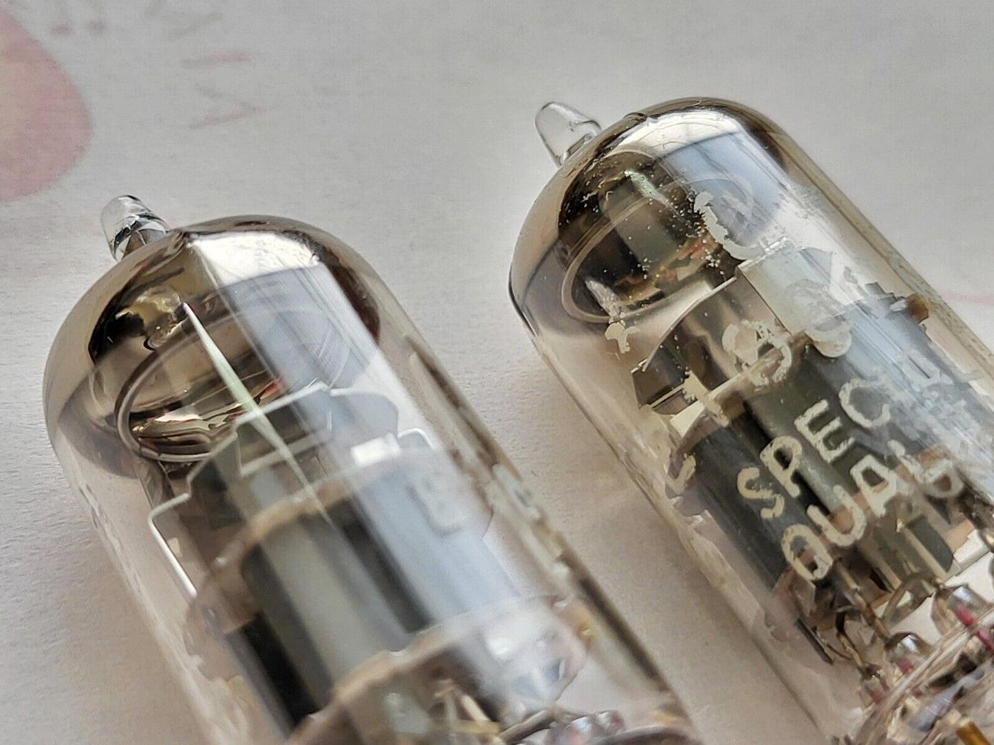 Philips SQ E188CC 7308 Matched Pair - Large Halo Getter -  Holland 1959/60 - NOS